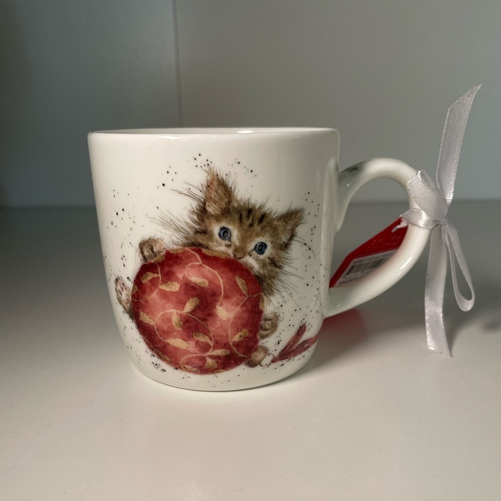 Royal Worcester Wrendale Designs Cat Mug - Cream - Picture 2 of 7